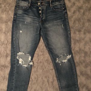 Vintage Skinny cropped High Rise Express Jeans